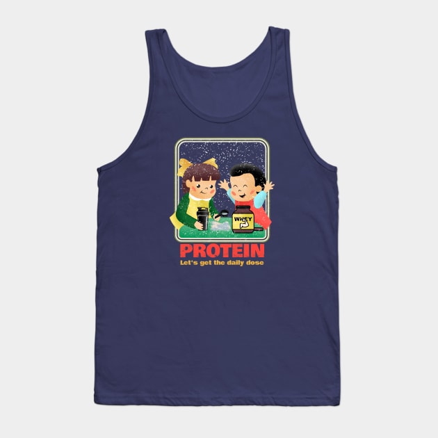 Protein - funny vintage poster parody Tank Top by SashaShuba